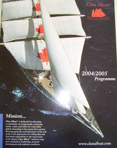 立石さんが乗船したClass Afloat 2024-2025のパフレット