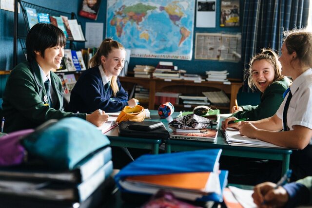 Columba Collegeの学生達