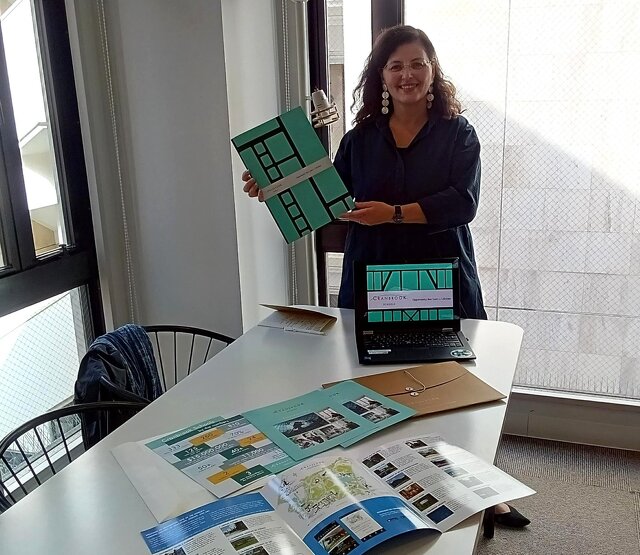 留学生入学担当のMrs. Pascale Bauer