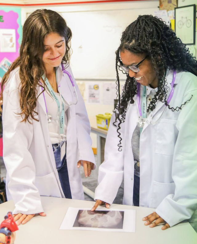 医療プログラムに参加する学生