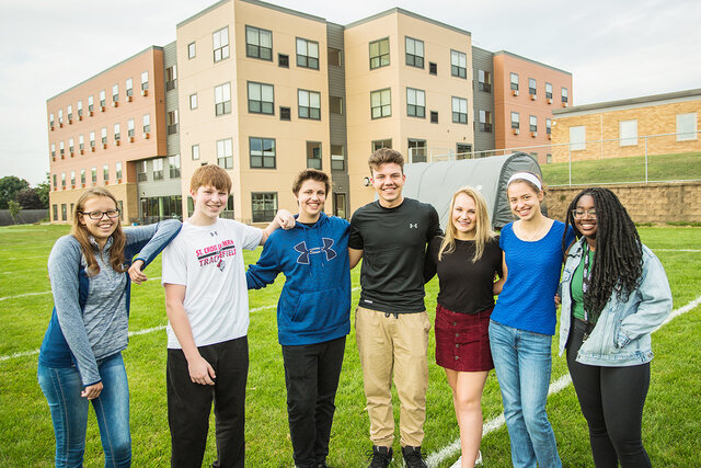 St. Croix Lutheran Academyの学生たち